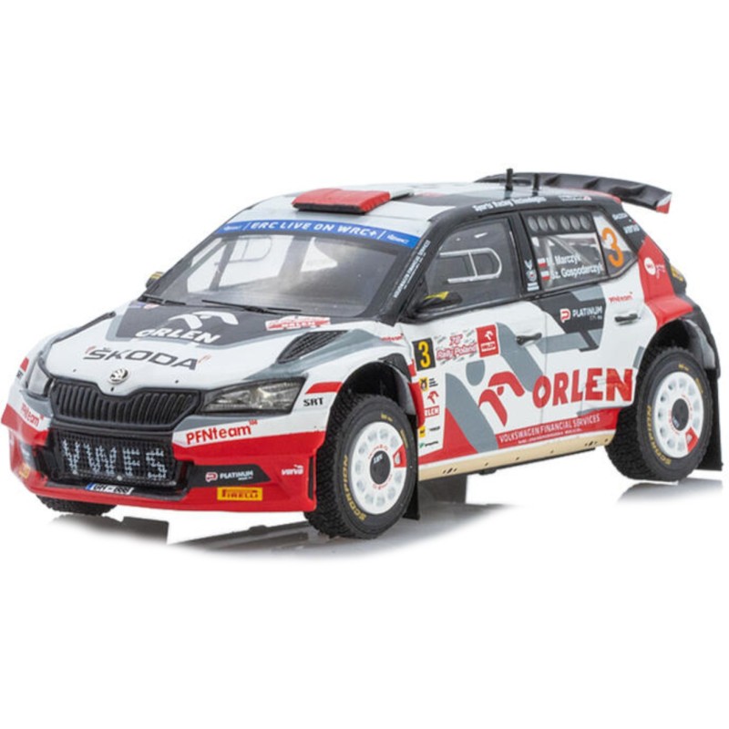 1/43 SKODA Fabia Rally2 EVO N°3 Rallye Pologne 2022