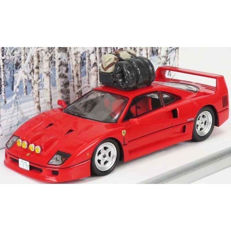 1/43 FERRARI F40  Snow Drifting Japon 1993 + bagages