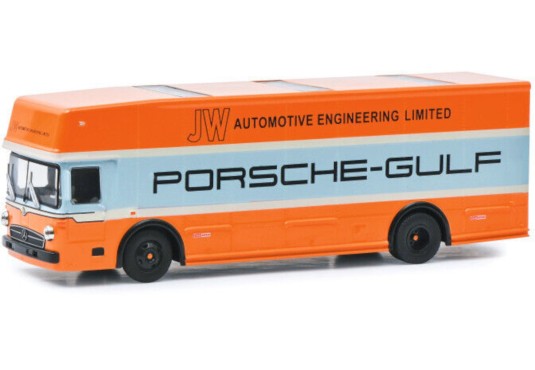 1/64 MERCEDES O317 Transporteur Porsche Gulf