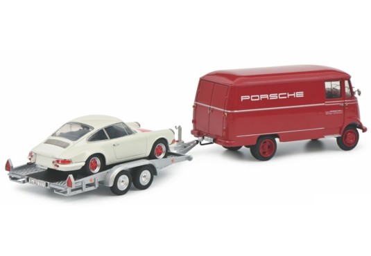 1/43 MERCEDES L319 1963 + Remorque + Porsche 911 RS