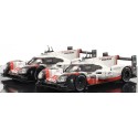 1/43 PORSCHE 919 Hybrid N°1 et PORSCHE 919 Hybrid N°2 Le Mans 2017