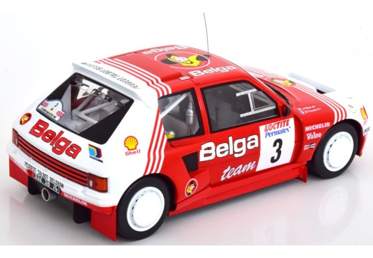 1/18 PEUGEOT 205 T16 N°3 Rallye Ypres 1985