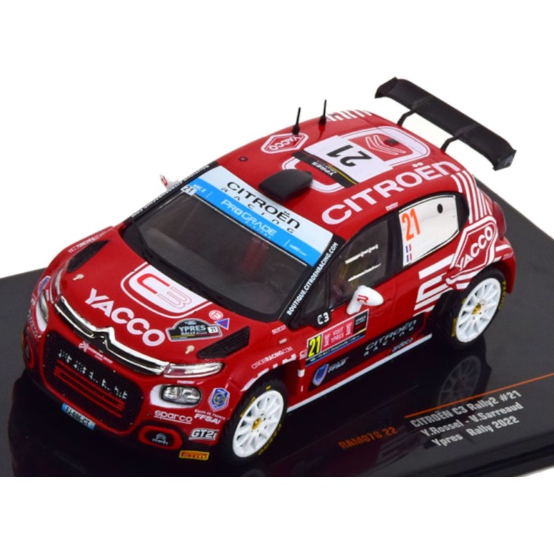 1/43 CITROEN C3 Rally2 N°21 Rallye Ypres 2022