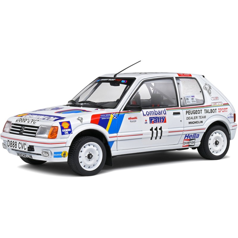 1/18 PEUGEOT 205 GTI N°111 Rallye RAC Lombard 1988