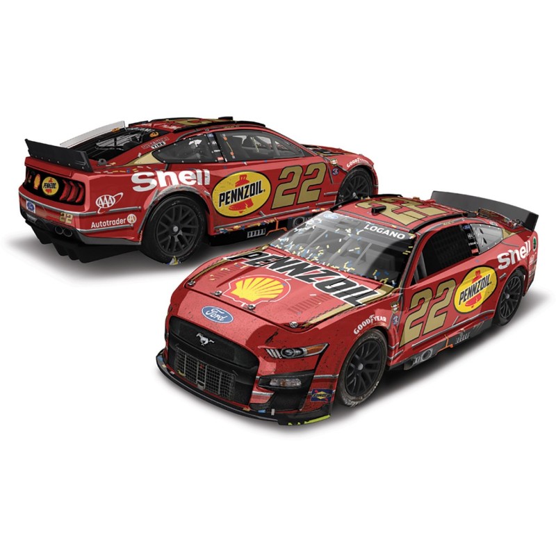 1/64 FORD Mustang N°22 Shell Pennzoil Darlington Win Nascar 2022