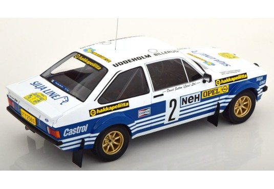 1/18 FORD Escort MKII RS 1800 N°2 Rallye Suède 1982