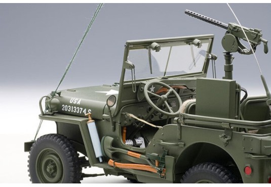 1/18 JEEP Willys + Remorque + Accessoires