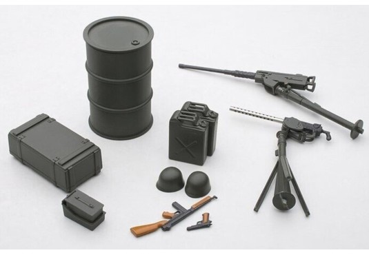 1/18 JEEP Willys + Remorque + Accessoires
