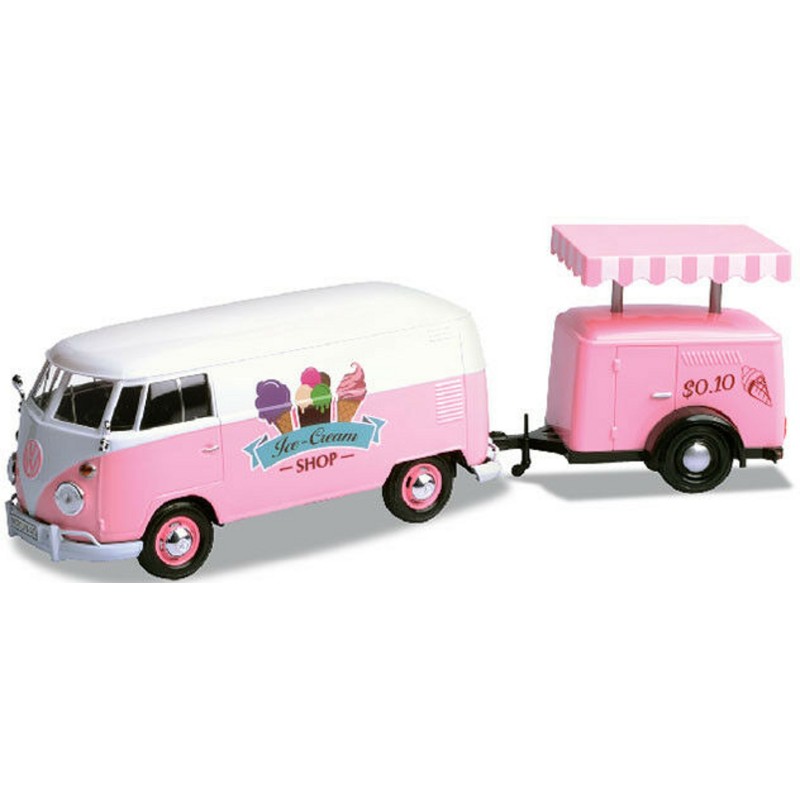 1/24 VOLKSWAGEN Combi T1 + Remorque Glacier VOLKSWAGEN 1/24 VOLKSWAGEN Combi T1 + Remorque Glacier VOLKSWAGEN