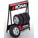 1/18 RACK Pneus RONAL + 4 pneus