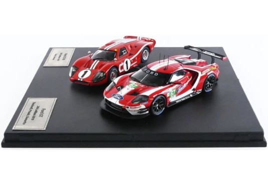 1/43 FORD GT40 N°1 Le Mans 1967 + FORD GT N°67 Le Mans 2019