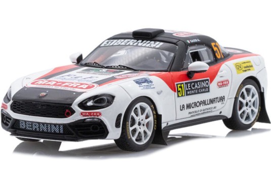 1/43 ABARTH 124 Rally N°51 Monte Carlo 2022