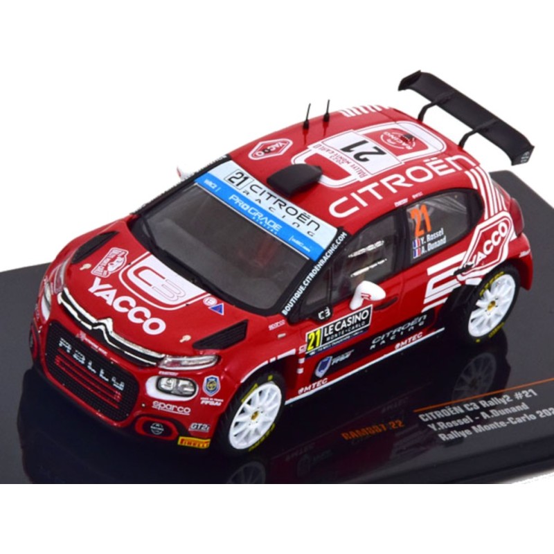 1/43 CITROEN C3 Rally2 N°21 Monte Carlo 2023