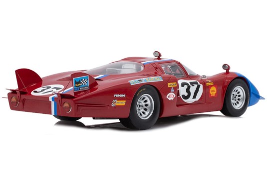 1/18 ALFA ROMEO 33/2 N°37 Le Mans 1968 + Vitrine