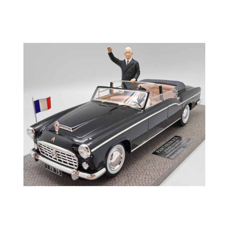 1/18 CITROEN 15-6 H Landaulet Chapron 1956 + Personnage Charles de Gaulle + Chauffeur