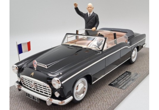 1/18 CITROEN 15-6 H Landaulet Chapron 1956 + Personnage Charles de Gaulle + Chauffeur