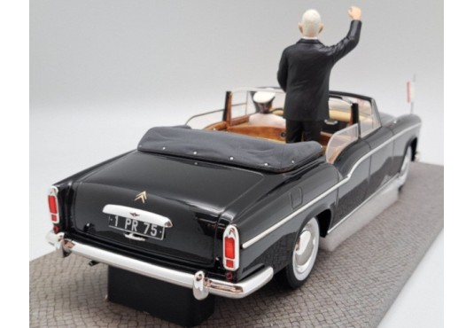 1/18 CITROEN 15-6 H Landaulet Chapron 1956 + Personnage Charles de Gaulle + Chauffeur