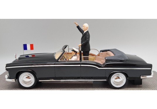 1/18 CITROEN 15-6 H Landaulet Chapron 1956 + Personnage Charles de Gaulle + Chauffeur