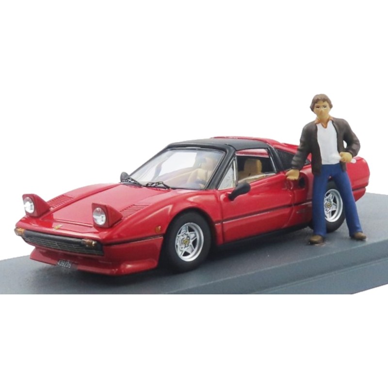 1/43 FERRARI 308 GTS + Personnage Gilles VILLENEUVE 1977