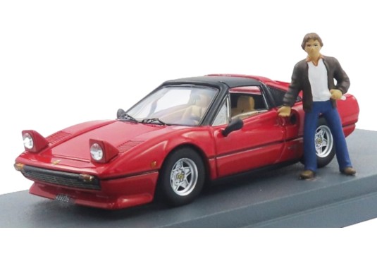 1/43 FERRARI 308 GTS + Personnage Gilles VILLENEUVE 1977