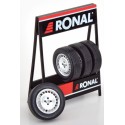 1/18 RACK Pneus RONAL + 4 Pneus