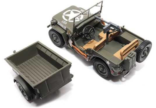 1/43 JEEP Willys + Remorque 1944