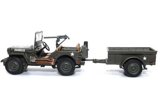 1/43 JEEP Willys + Remorque 1944