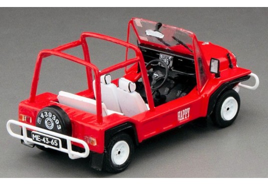 1/43 MINI Moke + 2 Personnages + 1 bagage + 1 Panneau 1964