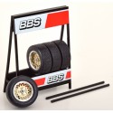 1/18 RACK Pneus BBS + 4 Pneus