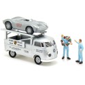 1/87 VOLKSWAGEN T1b Transporteur + Porsche 550 Spyder + 2 Pilotes