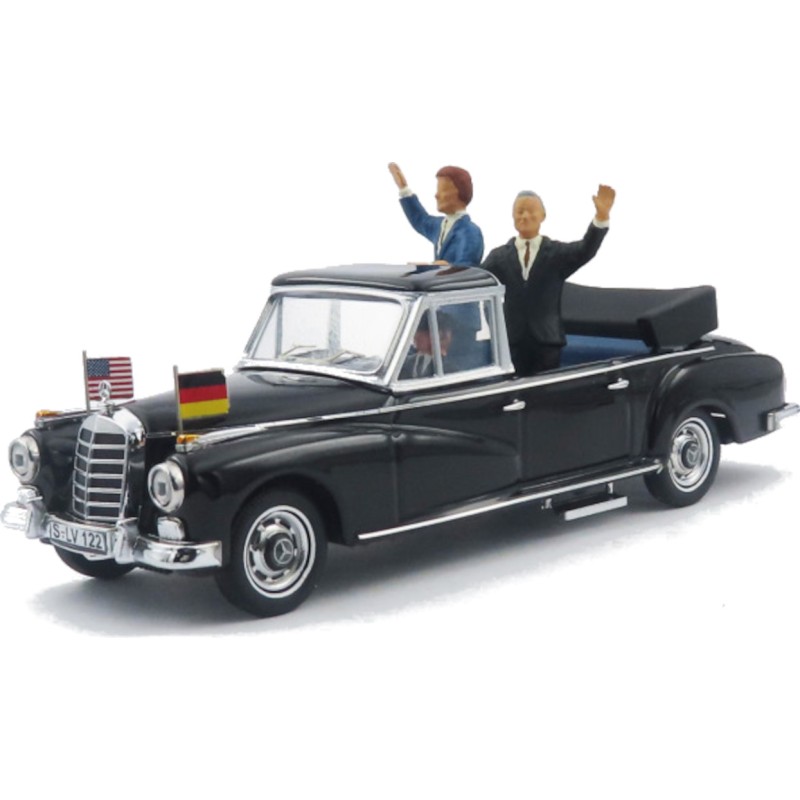 1/43 MERCEDES 300 D Landaulet 1963 ADENAUER et KENNEDY