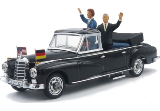 1/43 MERCEDES 300 D Landaulet 1963 ADENAUER et KENNEDY