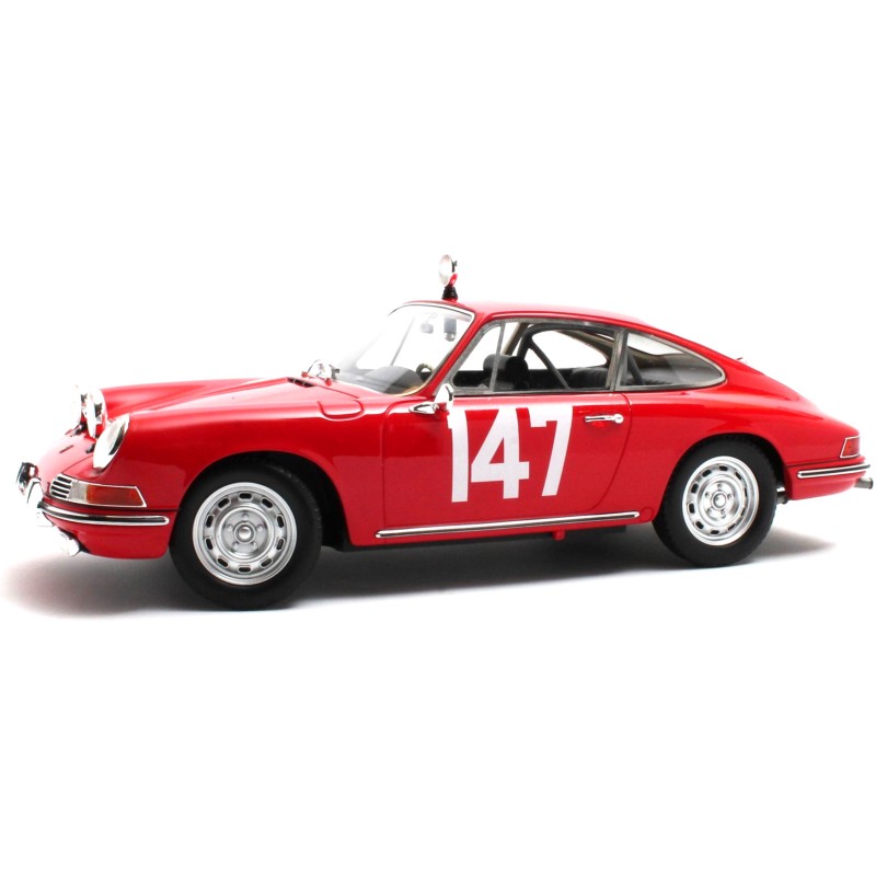 1/18 PORSCHE 911 N°147 Monte Carlo 1967 + Vitrine