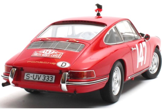 1/18 PORSCHE 911 N°147 Monte Carlo 1967 + Vitrine