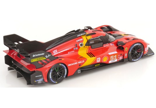 1/18 FERRARI 499P N°51 Le Mans 2023 + Vitrine