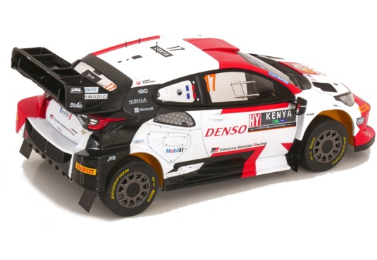 1/18 TOYOTA Yaris GR Rally1 N°17 Rallye Safari 2023