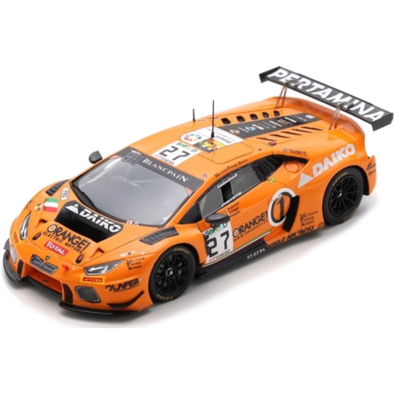 1/43 LAMBORGHINI Huracan GT3 Orange 1Team Lazarus N°27 24 H Spa 2017