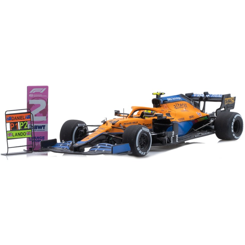 1/43 MC LAREN MCL35M N°4 F1 Grand Prix Italie + Pit Board 2021