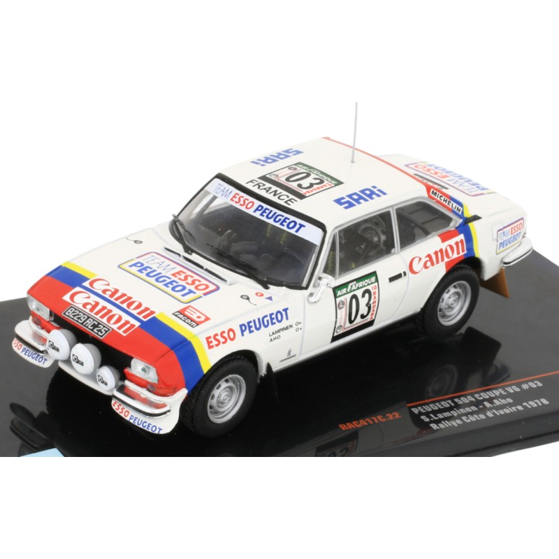 1/43 PEUGEOT 504 Coupé V6 N°03 Rallye Côte d'Ivoire 1978