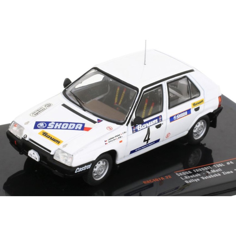 1/43 SKODA Favorit 136 L N°4 Rallye Valasska Zima 1989