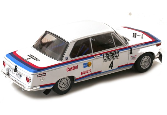 1/18 BMW 2002 N°4 Rallye RAC 1973