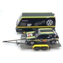 1/18 VOLKSWAGEN LT35 + VW Golf GTI MKI N°10 Tour de France Auto 1981 + Remorque