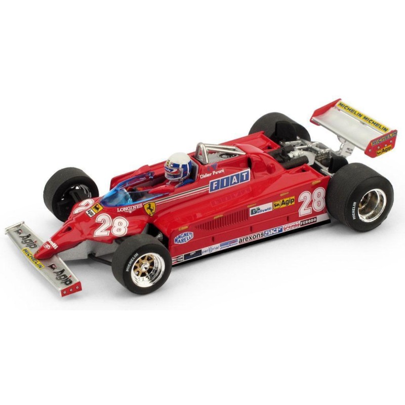 1/43 FERRARI 126CK Turbo N°28 Grand Prix Monaco 1981 + Pilote