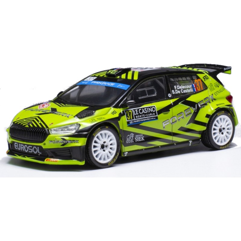 1/43 SKODA Fabia Rally2 N°37 Monte Carlo 2023