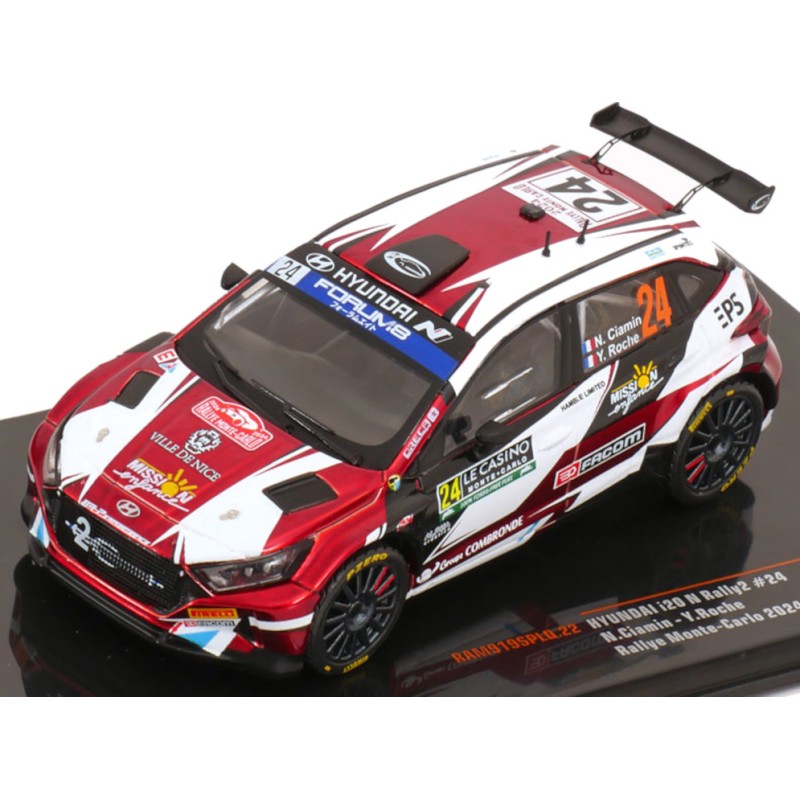 1/43 HYUNDAI i20N Rally2 N°24 Monte Carlo 2024