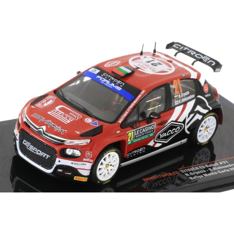1/43 CITROEN C3 Rally2 N°21 Monte Carlo 2024