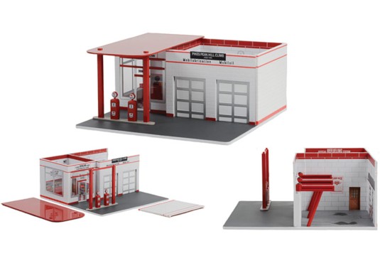 1/64 Diorama Garage Pikes Peak Hill Climb