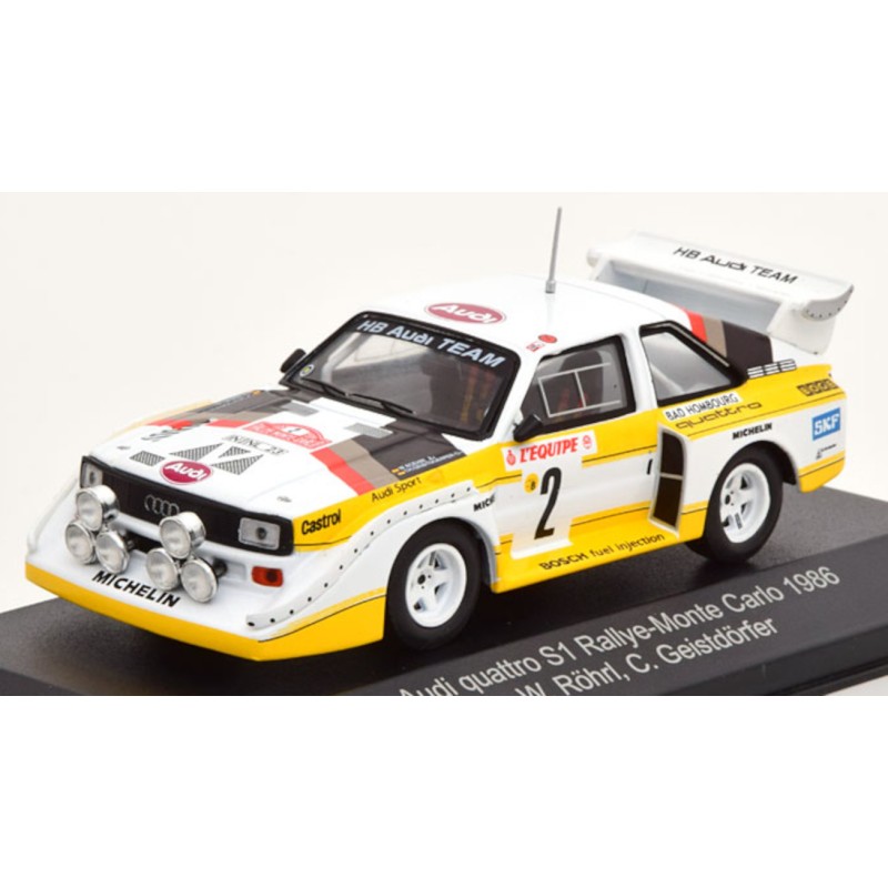 1/43 AUDI Quattro S1 N°2 Monte Carlo 1986