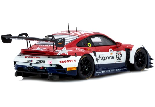 1/43 PORSCHE 992 GT3 R GMG Racing by Car Collection Motorsport N°132 24 H Spa 2023