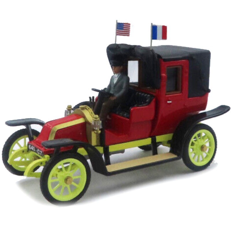 1/43 RENAULT AG1 Taxi de la Marne 1914 + Personnage + Drapeau